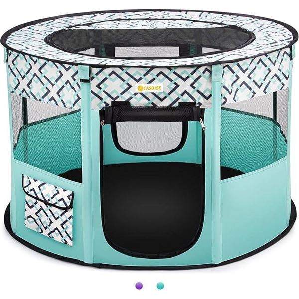 TASDISE Portable Pet Playpen Foldable Dog Playpen Exercise Kennel Tent for Puppy Dog Cat Rabbit,Grea