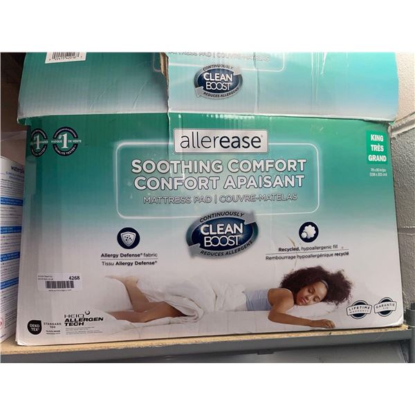 Allerease Soothing Comfort Mattress Pad KING