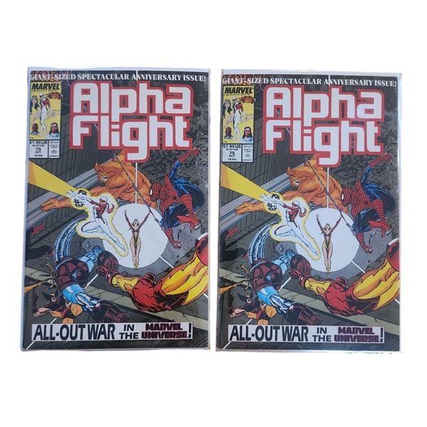 Two Copies of Marvel Comics Alpha Flight No. 75