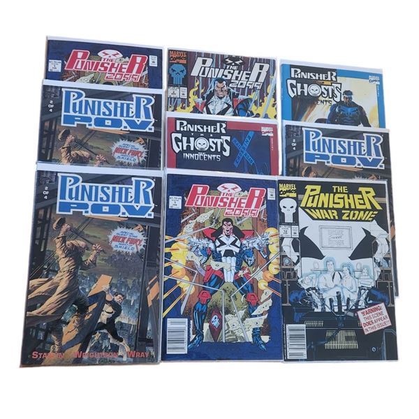 Mixed Lot of Marvel Comics The Punisher