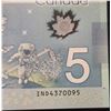 Image 3 : Four Sequential 2013 Canadian Five Dollar Banknotes.