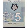 Image 6 : Four Sequential 2013 Canadian Five Dollar Banknotes.