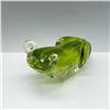 Image 1 : Vintage Green Art Glass Frog Figurine