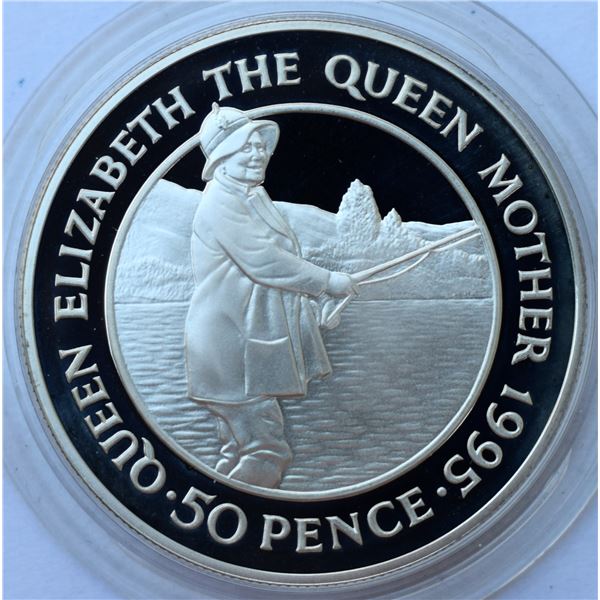 Ascencion Island, 0.50 Pence 1995 .925 Sterling 28,28g QEII Proof Ultra Heavy Cameo