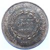 Image 2 : Brazil, 1000 Reis Best Date 1860/50 Silver .917 with 12.65g Nice Patina, About Mint State with Some 