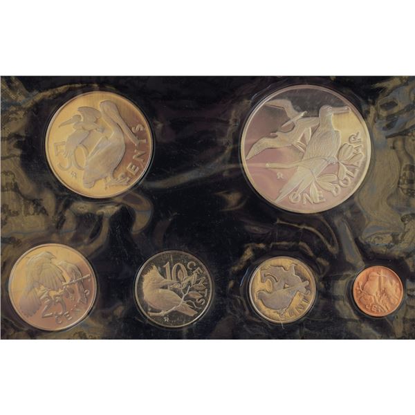 British Virgin Island, 0.01c to 1$ total of 6 coins with Sterling Silver in Original Packing from th