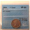 Image 3 : Canada, 0.01c 1964 VF-20 "ERROR Off Centre" Certified CCCS