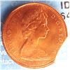 Image 1 : Canada, 0.01c 1967 in MS-64 RED "ERROR Clipped Coin" Certified CCCS