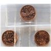 Image 2 : Canada, 0.01c X 3 / 1964, 1979 and 1982 all 3 MS-65 Red all ICCS Certified (3)