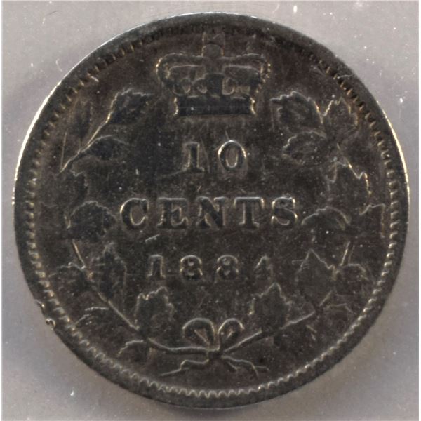 Canada, 0.10c 1884 F-12 Cleaned CCCS Certified