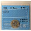Image 5 : Canada, 0.10c 1884 F-12 Cleaned CCCS Certified