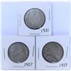 Image 1 : Canada, 0.25c x 3 1931-37-39 All Silver and F+≈ (3)