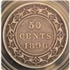 Image 1 : Canada, 0.50c 1896 Newfoundland "Small W" Sterling Silver VF-30 Certified by CCCS