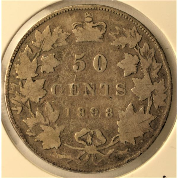 Canada, 0.50c 1898 VG. Light Lamination ERROR