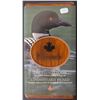 Image 1 : Canada, 1$ 2004 pair of 1$ Stamps and Proof Dollar Coin Set "The Elusive Loon" Limited Ed. in Wooden