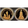 Canada, 1$ x 2 Cased 1994 and 1995 "Remembrance Day" and "Peacekeeping" Nickel-Bronze Proof Ultra He