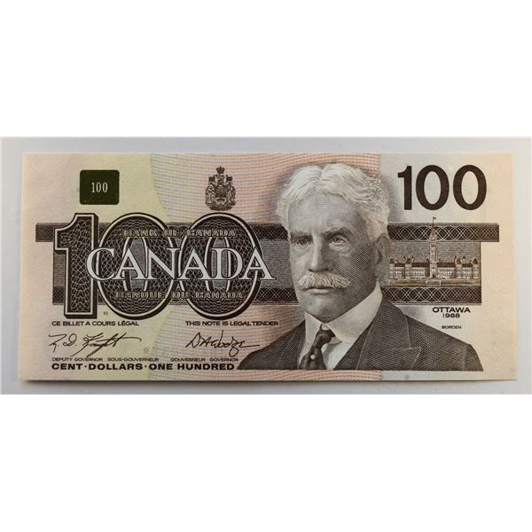 Canada, 100$ 1988 BC-60d Changeover Choice UNC