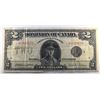 Canada, 2$ 1923 "Dominion of Canada" DC-26j Black Seal Serial # U-920629 VF-30 Crispy