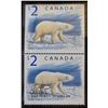 Image 3 : Canada, 2$ 2004 pair of 2$ Stamps and Proof 2$ .9999 Coin Set "The Proud Polar Bear" Limited Ed. in 