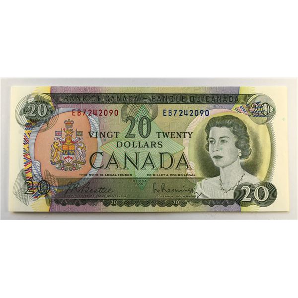 Canada, 20$ 1969 BC-50a Gem-UNC, Desirable Note