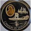Canada, 20$ 1994 1st Series of Aviation Commemotarives "Curtiss HS-2L" Coin No. 9, 31.1g Sterling Si