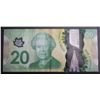 Image 1 : Canada, 20$ 2012 "Binary Note" Serial # FIU-1011111 VF++ QEII