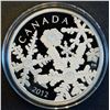 Canada, 20$ 2012 "Crystal Snowflake Series: Holiday Snowstorm" Swarovski .9999 1 Oz Proof U.H. Cameo