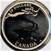 Canada, 20$ 2014 Lost Ships in Canadian Waters Series "R.M.S. Empress of Ireland" Color 1 Oz .9999 P