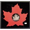 Image 3 : Canada, 20$ 2015 "The Canadian Maple Leaf" 1 Oz .9999 Custome Maple Leaf Shape In Original Box