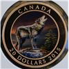 Canada, 20$ 2015 "The Wolf" 1 Oz .9999 Proof U.H.Cameo No Box