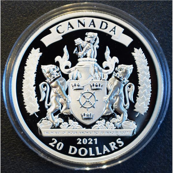 Canada, 20$ 2021 "Black History: The Black Loyalist" .9999 1 Oz Proof U.H. Cameo In Original Package