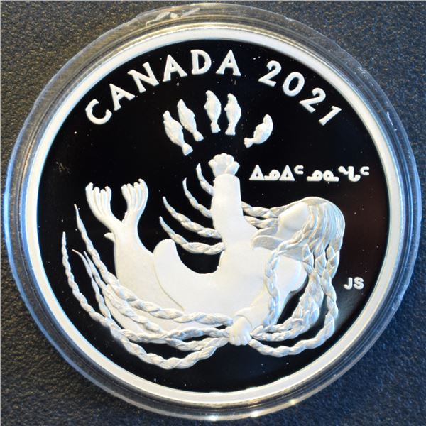 Canada, 20$ 2021 "Generations: Inuit Nunangat" .9999 1 Oz Proof U.H. Cameo In Original Package w/ C.