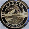 Canada, 25$ 2014 "Arctic Fox and The Northern Lights" 1 Oz .9999 Proof U.H.Cameo No Box