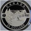 Canada, 25$ 2014 "Scenic Skiing in Canada" 1 Oz .9999 Proof U.H.Cameo No Box