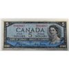 Canada, 5$ 1954 "Devil's Face" QEII BC-31a VF+