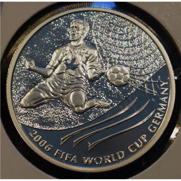 Canada, 5$ 2003 "FIFA World Cup 2006 Germany" 1 Oz .9999 Proof U.H.Cameo No Box