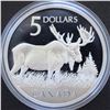 Image 1 : Canada, 5$ 2004 pair of 5$ Stamps and Proof 5$ .9999 Coin Set "The Majestic Moose" Limited Ed. in Wo