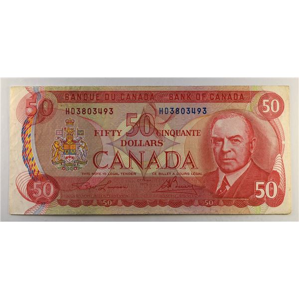 Canada, 50$ 1975 BC-51a Short Run Choice XF