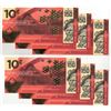 Image 1 : Canada, Canadian Tire Money 0.10c 2 (two) trios Consecutive (6) 150th Canada UNC, Scarce