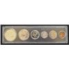 Canada, Display Holder Set, Year 1960 from Penny to Dollar Silver ASW Oz 1.1094 All Mint State