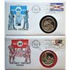 Canada, First Day Cover x 2 1970 "Centennial Manitoba and Northwest Territories" w/ Alegorical Proof