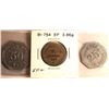 Canada, General Merchants Tokens "G.D. Binkley" 25c & 50c in Trade Aluminum + Thos. McConnell / Lind