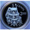 Image 2 : Canada, Group of Proof Coins (3) 0.05c Sterling Silver "Les Voltigeurs de Quebec" 2000, $1 x 2 Silve