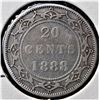 Image 2 : Canada, Newfoundland 0.20c Silver 1888 & 1900, Grade F - VF or Better (2)