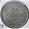 Image 4 : Canada, Newfoundland 0.50c Silver 1904-H, 1907 & 1907 Grade VG+ / F+ or Better (3)