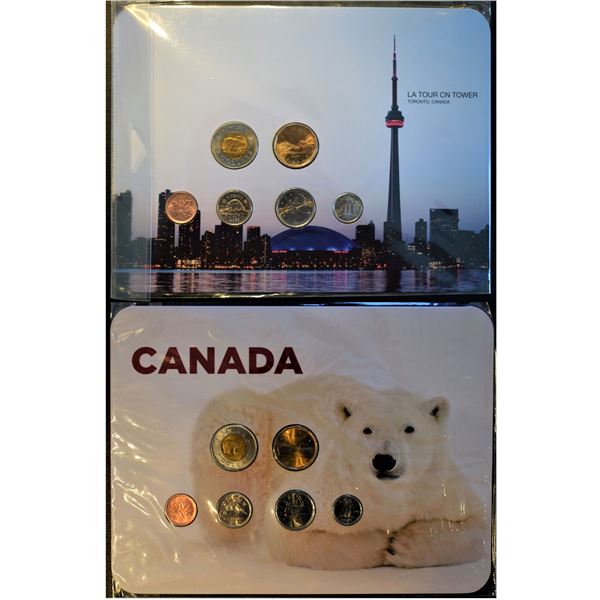 Canada, Pair of Sets, Polar Bear 2010 and CN Tower Toronto 2011 from 0.01c to $2 both in special Pre