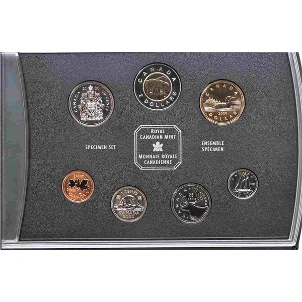 Canada, Specimen Set 2000 Loon/Bear in Original Box and C.O.A.