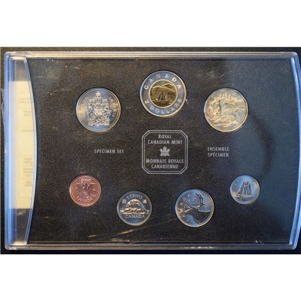 Canada, Specimen Set 2002P (1952-) Golden Jubilee "Loon Family" Only the Display 7 coins, NO BOX