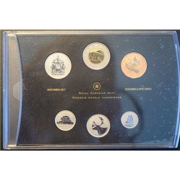 Canada, Specimen Set 2013 "Loon Blue-Winged Teal" Only the Display 6 coins, NO BOX