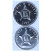 Image 1 : Cuba 0.20c x 2 Error NO DATE (2003) and Original, Aluminum Both Mint State+ (2)